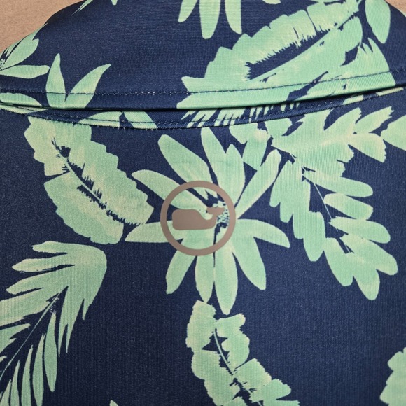 Vineyard Vines Polo Mens Small Blue‎ Floral Hawaiian Printed Performance Stretch - Picture 4 of 9